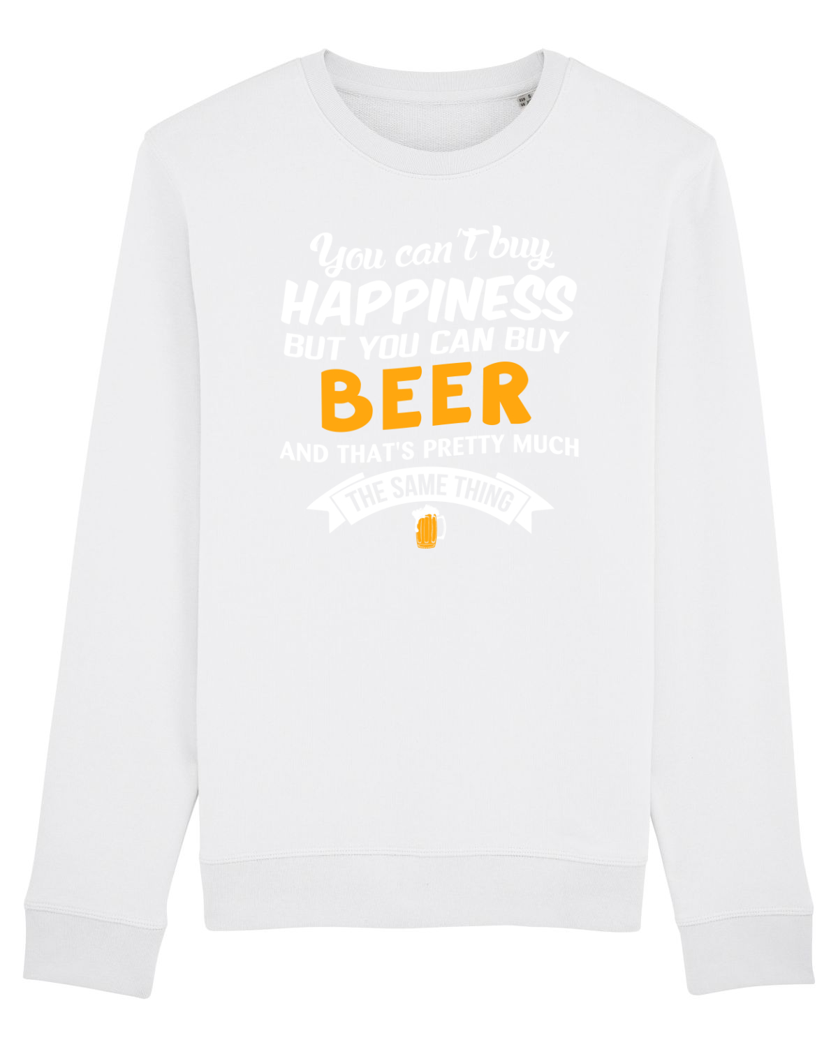 Bluză mânecă lungă Unisex Rise White