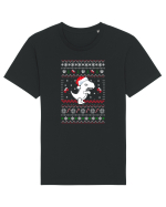 Funny Christmas T-rex Tricou mânecă scurtă Unisex Rocker