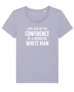 Confidence of a mediocre white man Tricou mânecă scurtă guler larg fitted Damă Expresser