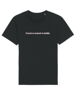 Crescut cu sarmale si ambiție  Tricou mânecă scurtă Unisex Rocker