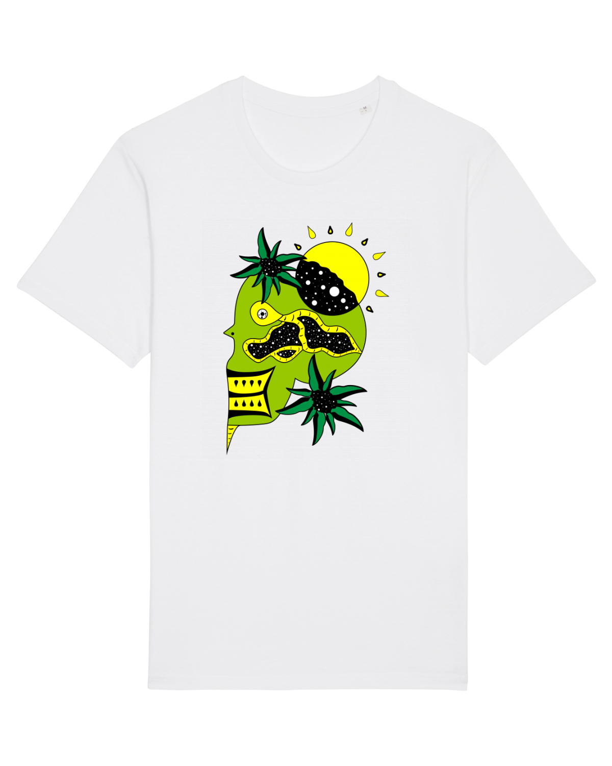 Tricou mânecă scurtă Unisex Rocker White