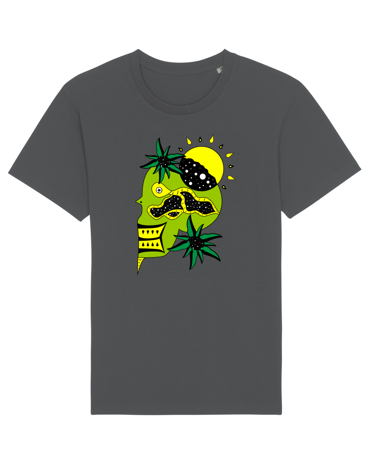 Tricou mânecă scurtă Unisex Rocker Anthracite