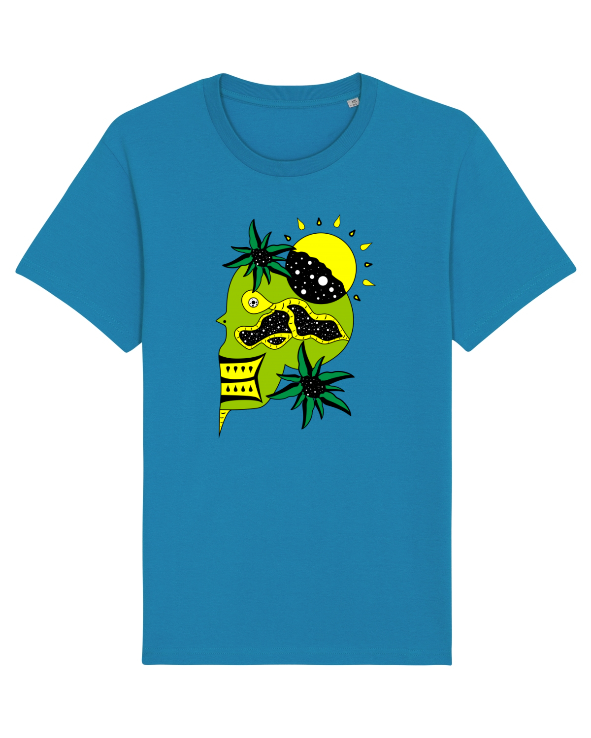 Tricou mânecă scurtă Unisex Rocker Azur