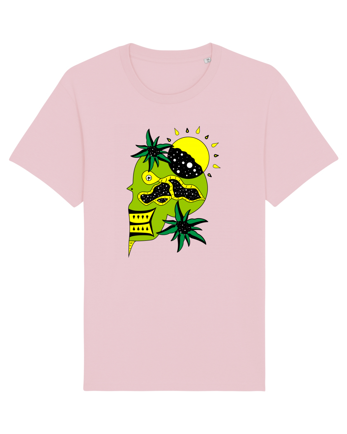Tricou mânecă scurtă Unisex Rocker Cotton Pink