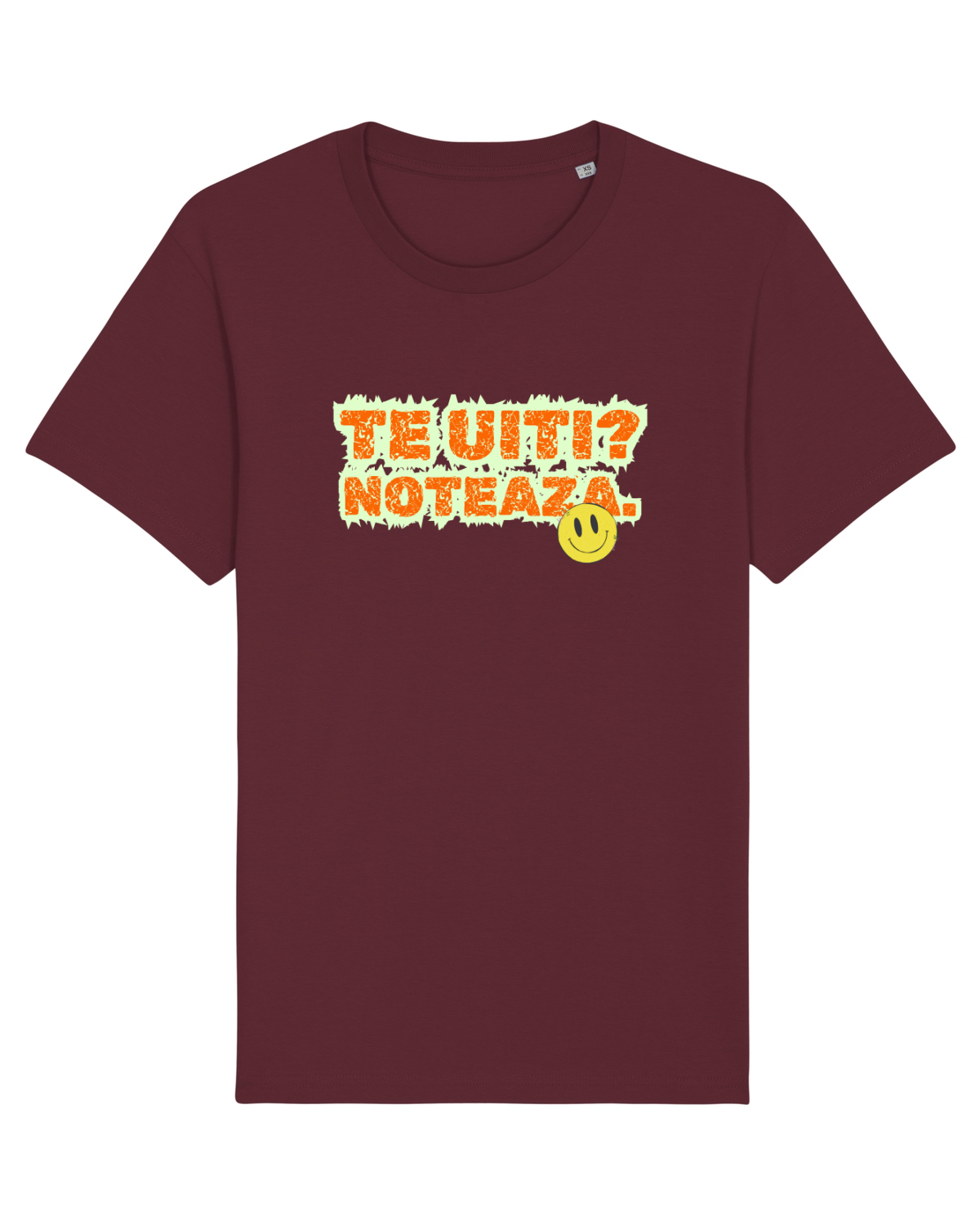 Tricou mânecă scurtă Unisex Rocker Burgundy