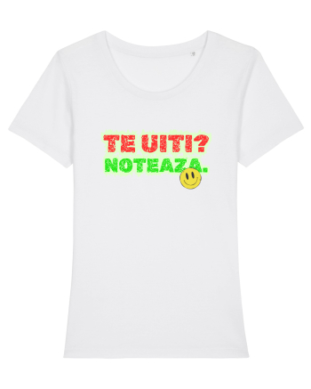 Te uiți? Notează  White