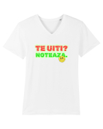 Te uiți? Notează  Tricou mânecă scurtă guler V Bărbat Presenter