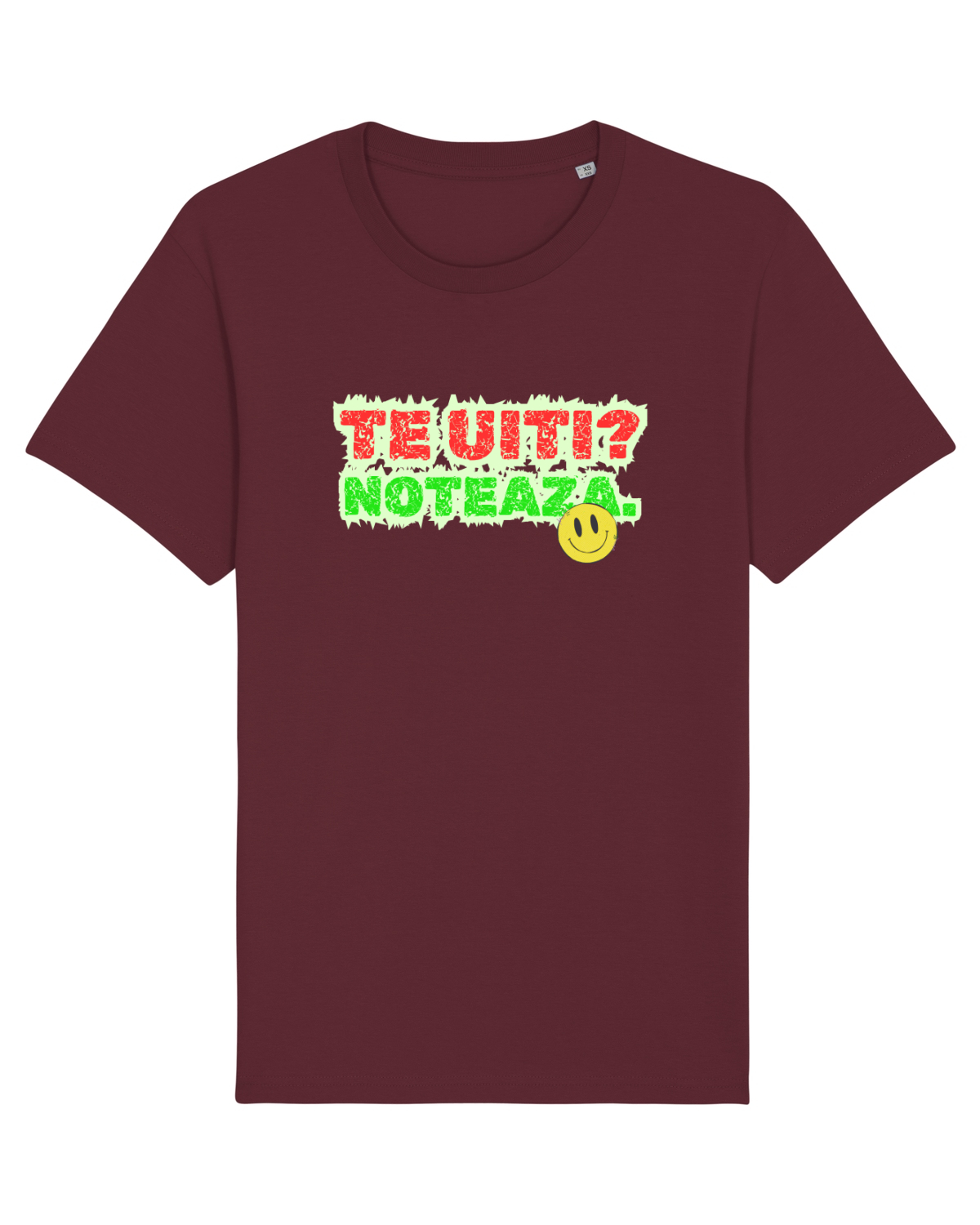 Tricou mânecă scurtă Unisex Rocker Burgundy