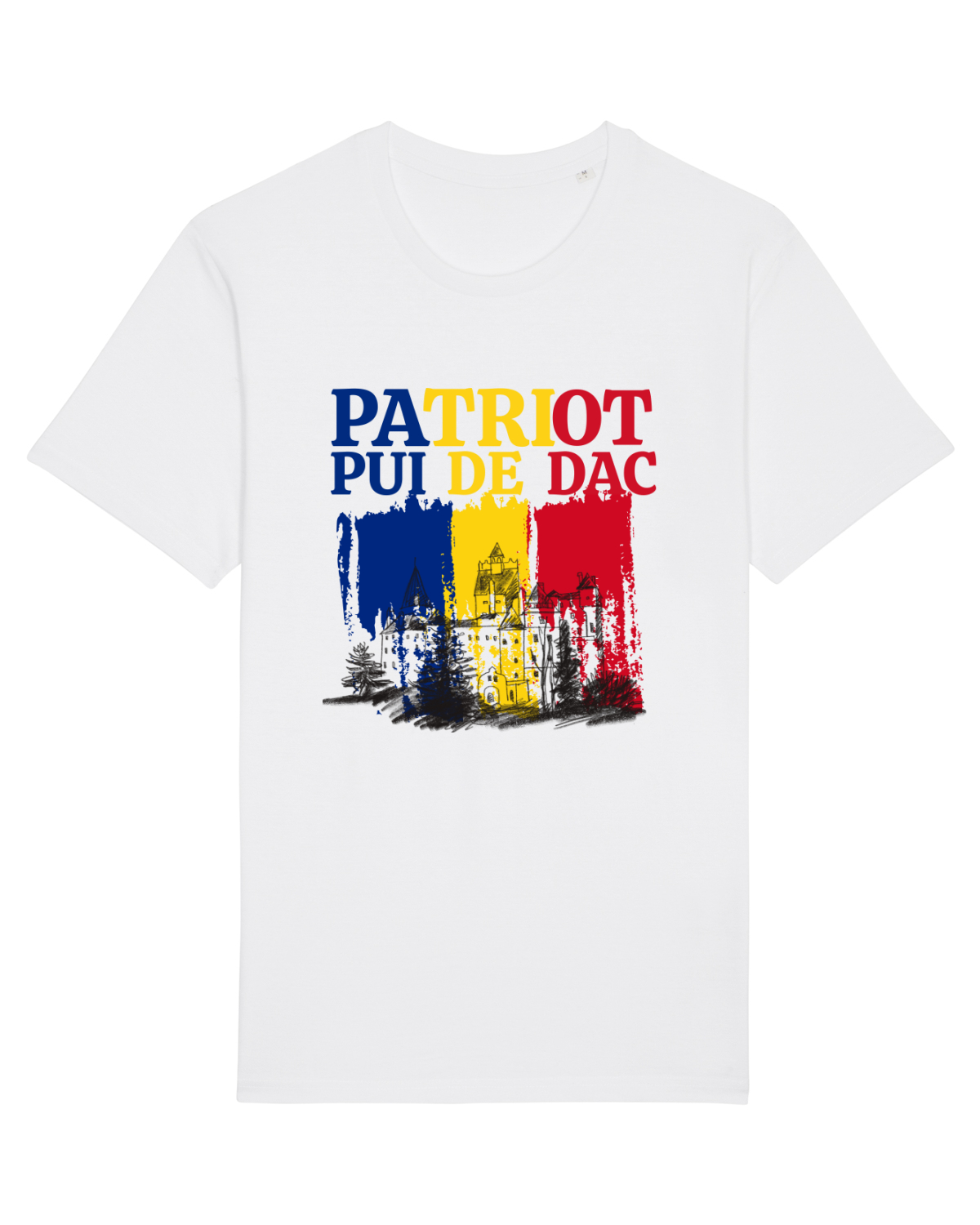 Tricou mânecă scurtă Unisex Rocker White