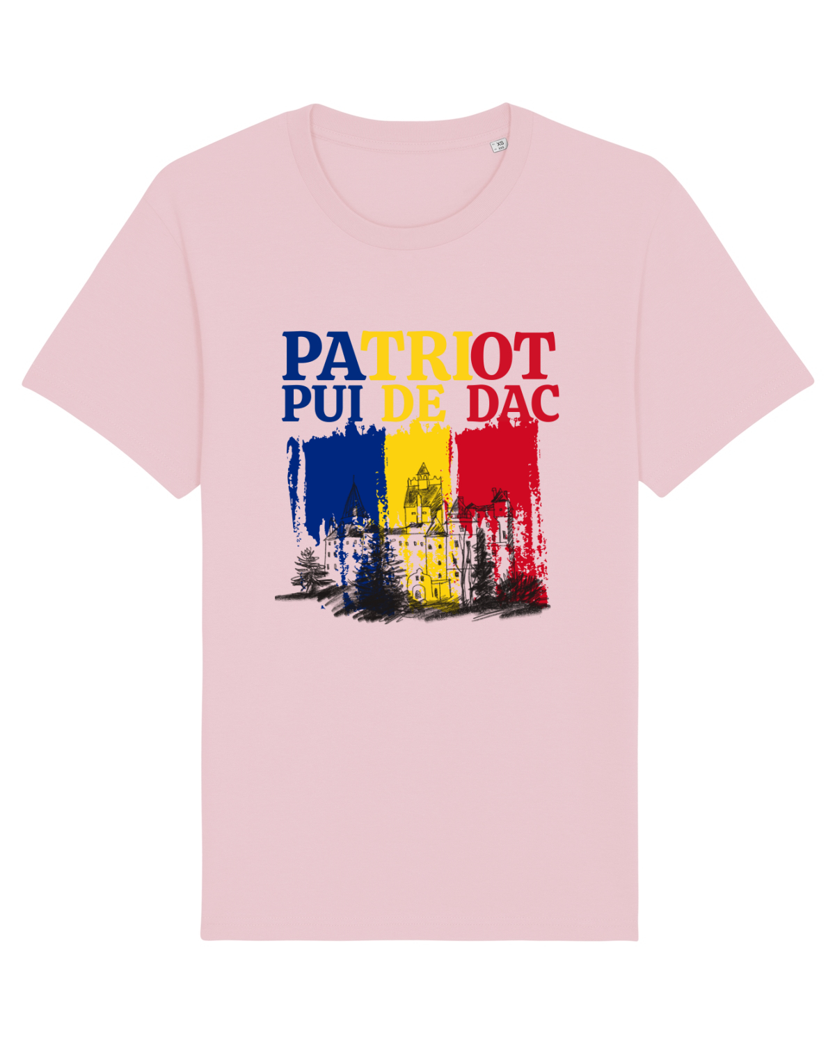 Tricou mânecă scurtă Unisex Rocker Cotton Pink