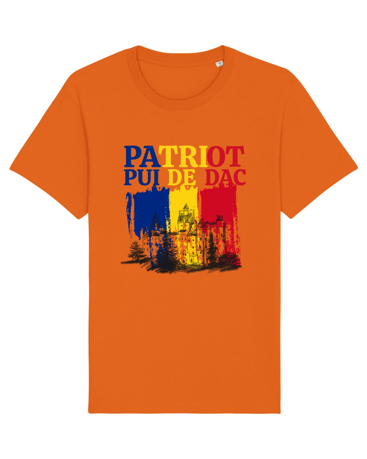 Tricou mânecă scurtă Unisex Rocker Bright Orange