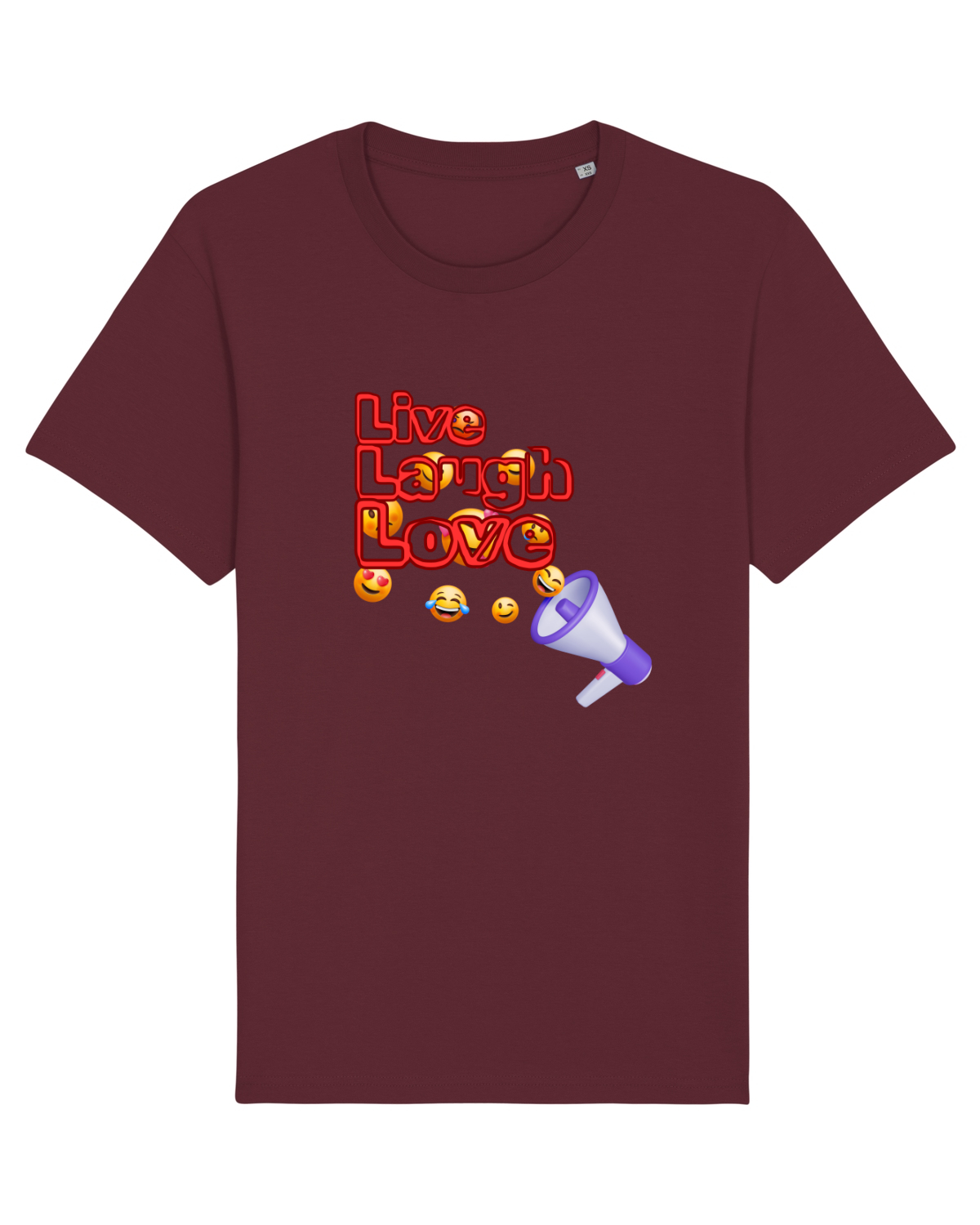 Tricou mânecă scurtă Unisex Rocker Burgundy