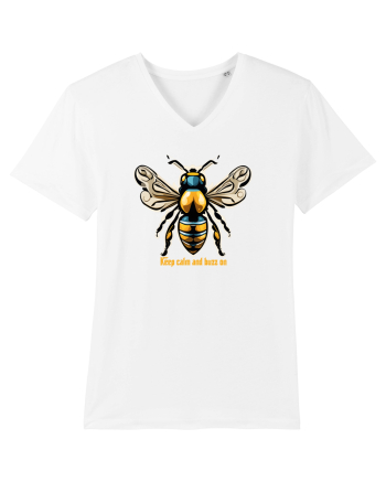 ALBINA 4 - KEEP CALM AND BUZZ ON White