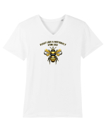 ALBINA 5 - FLOAT LIKE A BUTTERFLY, STING LIKE A BEE Tricou mânecă scurtă guler V Bărbat Presenter
