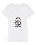 ARICI 3  MAMA & PUI - BE SWEET, BUT STAY SHARP! (FII DRAGUT, DAR NU FRAIER) Tricou mânecă scurtă guler V Damă Evoker
