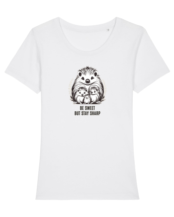 ARICI 3  MAMA & PUI - BE SWEET, BUT STAY SHARP! (FII DRAGUT, DAR NU FRAIER) White
