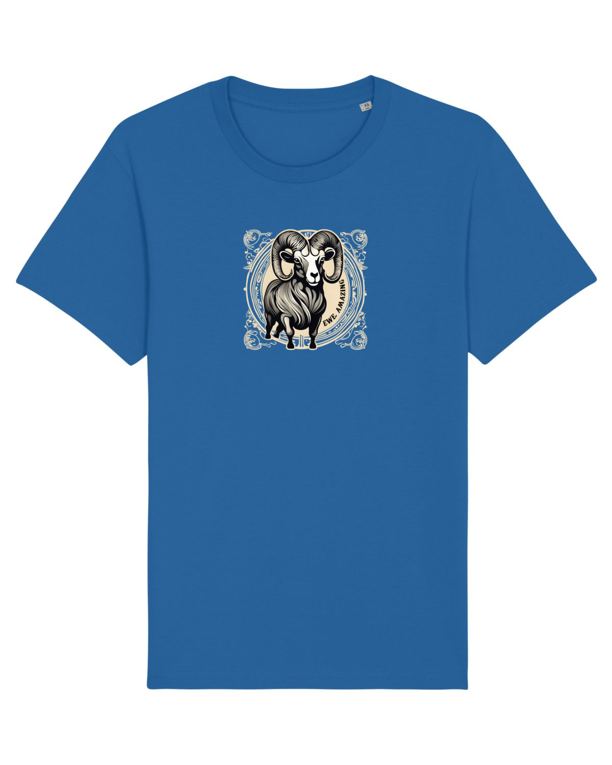 Tricou mânecă scurtă Unisex Rocker Royal Blue