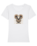 BERBEC 4 - MY SPIRIT ANIMAL Tricou mânecă scurtă guler larg fitted Damă Expresser