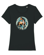CAL IN ALERGARE - TRAP - BORN TO RUN Tricou mânecă scurtă guler larg fitted Damă Expresser