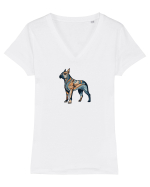 CAINE 2 Tricou mânecă scurtă guler V Damă Evoker