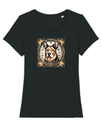 CAINE 3 Tricou mânecă scurtă guler larg fitted Damă Expresser