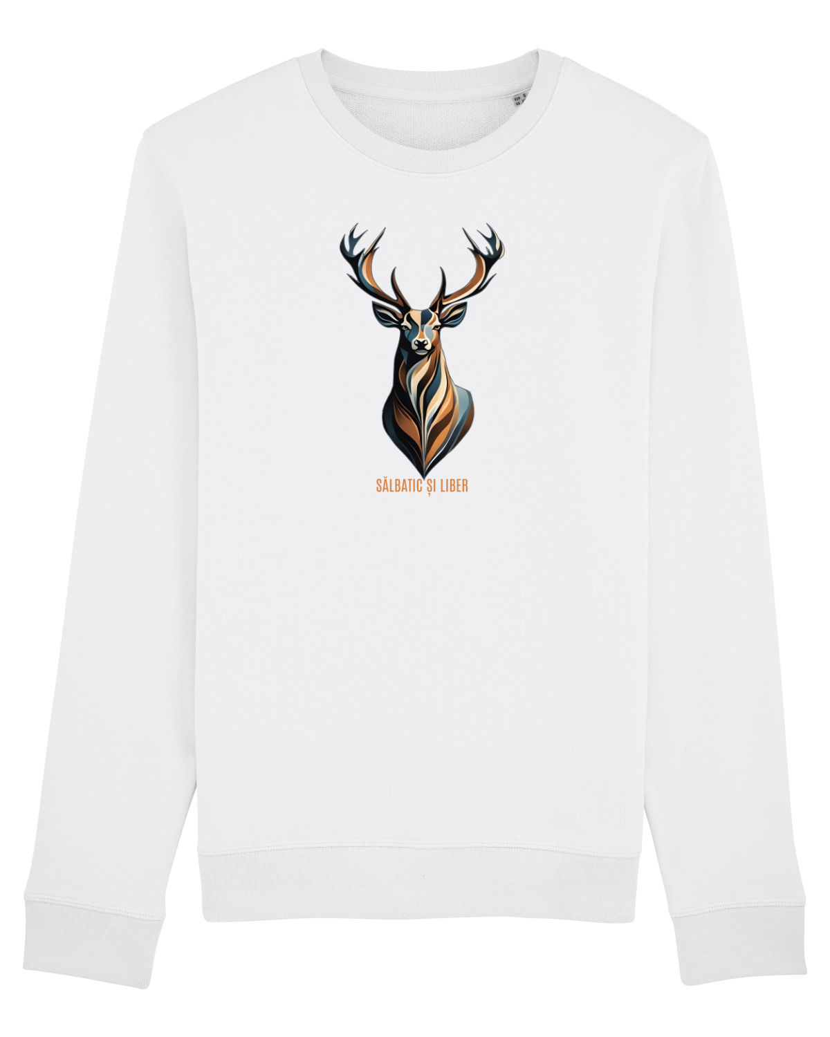 Bluză mânecă lungă Unisex Rise White