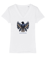 CORB IN ZBOR 7 - DARK WING, BRIGHT MIND Tricou mânecă scurtă guler V Damă Evoker