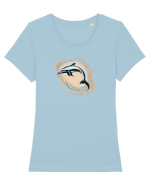 DELFIN 1 - SARIND DIN APA Tricou mânecă scurtă guler larg fitted Damă Expresser