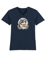 DELFIN  3 - SARIND DIN APA - EU SUNT VALUL Tricou mânecă scurtă guler V Bărbat Presenter