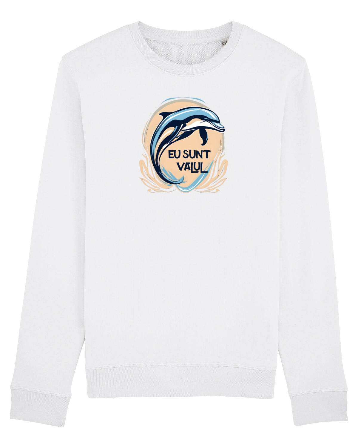 Bluză mânecă lungă Unisex Rise White