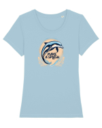 DELFIN  4 - MAKE A SPLASH Tricou mânecă scurtă guler larg fitted Damă Expresser