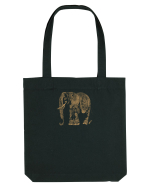 ELEFANT 1 - STIL TATUAJ HENNA  Sacoșă textilă