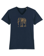 ELEFANT 1 - STIL TATUAJ HENNA  Tricou mânecă scurtă guler V Bărbat Presenter