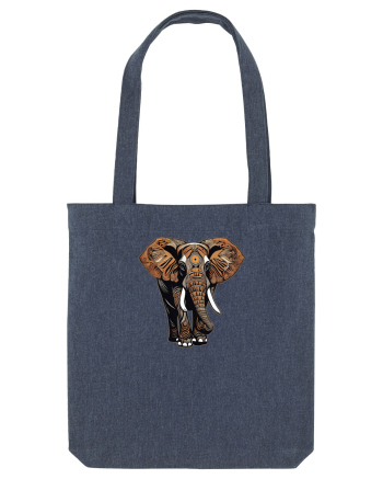 ELEFANT 2 - AFRICAN  -  TRIBAL Midnight Blue