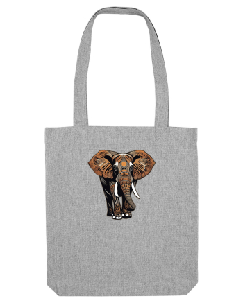 ELEFANT 2 - AFRICAN  -  TRIBAL Heather Grey