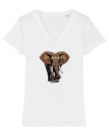ELEFANT 2 - AFRICAN  -  TRIBAL White