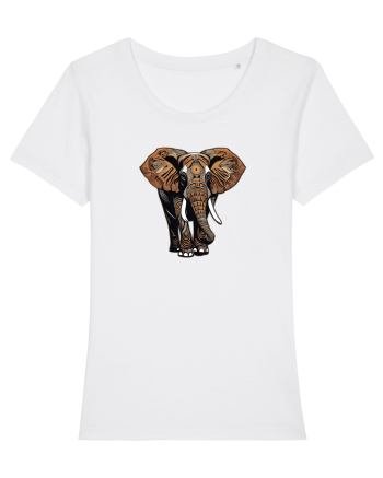 ELEFANT 2 - AFRICAN  -  TRIBAL White