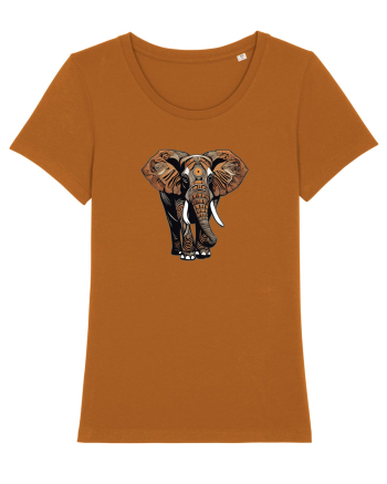 ELEFANT 2 - AFRICAN  -  TRIBAL Roasted Orange