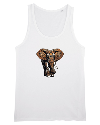 ELEFANT 2 - AFRICAN  -  TRIBAL White