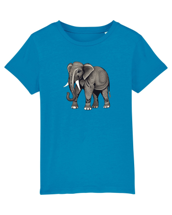 ELEFANT 3 -  INDIAN -  TRIBAL Azur