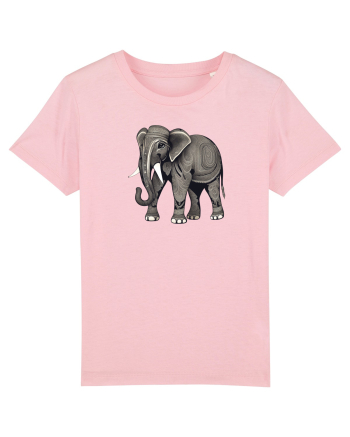 ELEFANT 3 -  INDIAN -  TRIBAL Cotton Pink