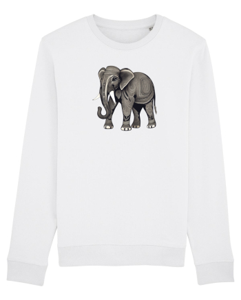 ELEFANT 3 -  INDIAN -  TRIBAL White