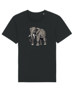 ELEFANT 3 -  INDIAN -  TRIBAL Tricou mânecă scurtă Unisex Rocker