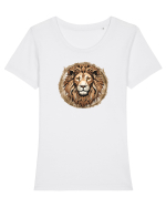 LEU 3 - REGELE JUNGLEI Tricou mânecă scurtă guler larg fitted Damă Expresser