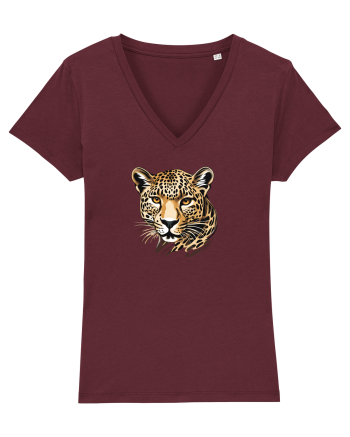LEOPARD 1 Burgundy