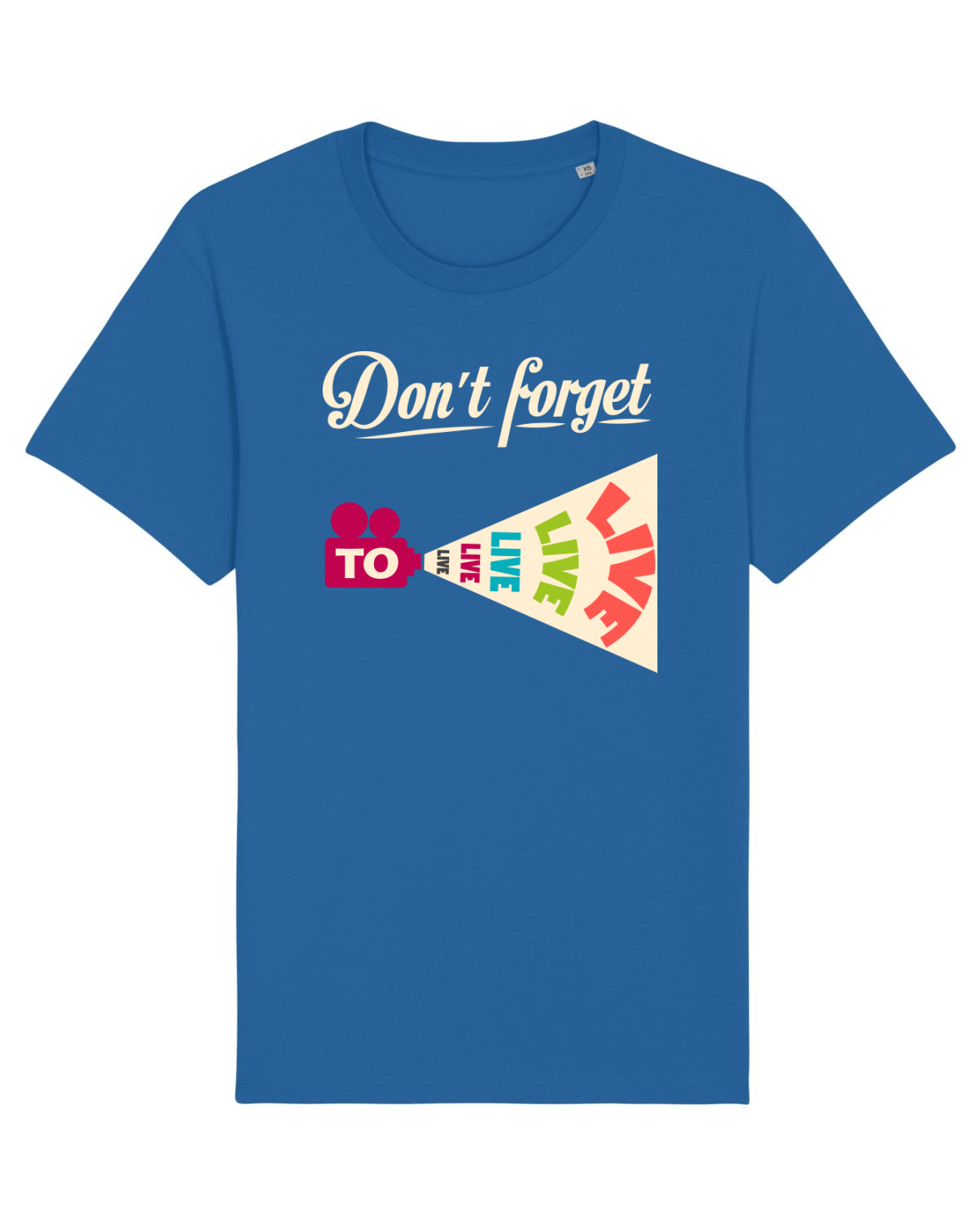 Tricou mânecă scurtă Unisex Rocker Royal Blue