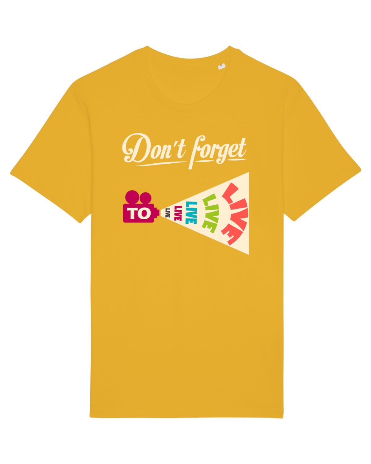 Tricou mânecă scurtă Unisex Rocker Spectra Yellow