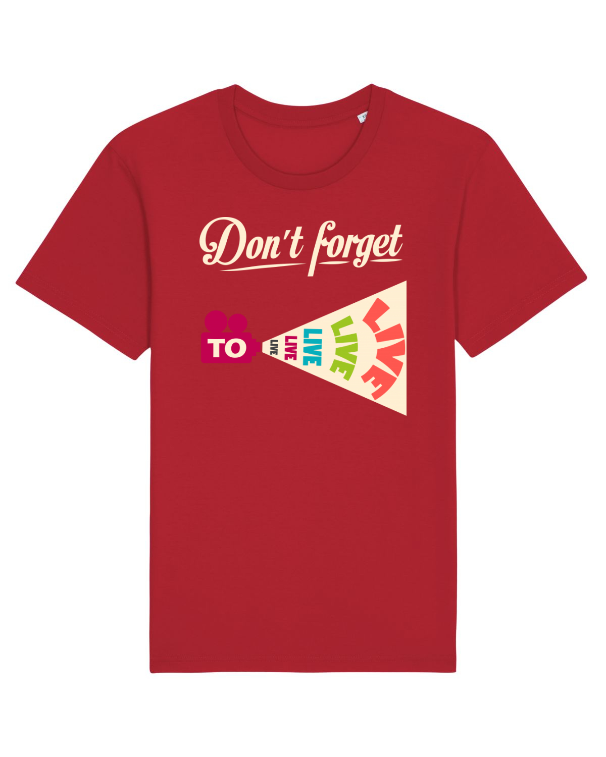 Tricou mânecă scurtă Unisex Rocker Red