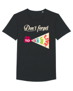 Retro Tricou mânecă scurtă guler larg Bărbat Skater