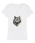 LUP 2  Tricou mânecă scurtă guler V Damă Evoker